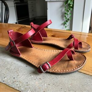 Crupon Barefoot Red Sandals Size 7 / EU 37
